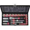 TOOLCRAFT súprava nástrčných kľúčov, metrický, 3/8 (10 mm), 23-dielna, 826373; 826373