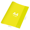 Obal na zošit A4 PVC 432x304 mm Neon Color - transparentný/žltý