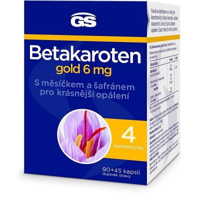 GS Betakarotén gold 6 mg, 90 + 45 kapsúl