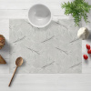 Biante Dekoračné prestieranie na stôl Leona LN-165 Popínavé lístky na sivom 35x45 cm