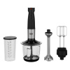 Sada tyčového mixéra Beko HBA81762BX, 750 W, 12 rýchlostných stupňov + Turbo, 1 l, 5, čierno/strieborná