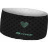 čelenka FORCE POINTS sport nezúžená,črn-tyrkys UNI