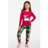 Italian Fashion Vianočné dievčenské pyžamo Italian Fashion Zonda ružové, Veľkosť 110-116, Farba ružová