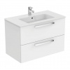 Ideal Standard Tempo - Skrinka pod umývadlo 800 mm (2 zásuvky), Lesklý lak biely, E3242WG