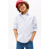 Detská košeľa Tommy Hilfiger modrá farba, KB0KB09605 KB0KB09605.9BYA 128