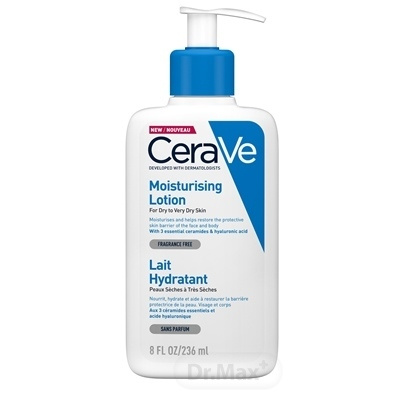 CeraVe Moisturizers hydratačné mlieko na telo a tvár pre suchú až veľmi suchú pokožku 236 ml