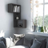 Casarredo PYGMALION, rohová nástěnná police, antracit