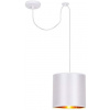 Candellux Atlanta závesné svietidlo 1x40 W biela-zlatá 31-00637