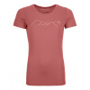 Ortovox dámske tričko 185 Merino Mountain T-shirt W | farba: blush, veľkosť: L