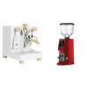 Lelit Bianca PL162T V3, white + Eureka Atom W 75, ferrari red