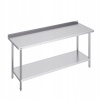 VEVOR Pracovný stôl z nehrdzavejúcej ocele 610x1829x914MM strieborný Komerčný