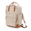 Štýlový béžový ruksak na notebook a tablet - Himawari