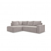 MID.YOU ROHOVÁ SEDACIA SÚPRAVA, textil, sivá, biela - Online Only obývacie izby - 001454003607
