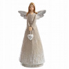 Anjel so srdcom 19cm BEIGE