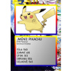 3D figúrka pokemona: PIKACHU Hráčska karta