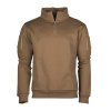 MIL-TEC TACTICAL mikina s rolákom 3/4 zip DARK COYOTE veľkosť XL