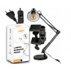 BERGE Stolová lampa XL Praga 1xE27 LED čierna