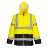 PORTWEST HI-VIS CLASSIC CONTRAST H443 / Reflexná bunda proti dažďu - HV žltá/čierna L