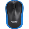 Marvo Myš DWM100BL, 1000DPI, 2.4 [GHz], optika, 3tl., 1 koliesko, bezdrôtová, čierno-modrá, 1 ks AAA, kancelárska