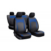 Pokter Autopoťahy pre Škoda Superb (III) 2015-> Design Leather modré 2+3