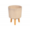 Strend Pro Garden 255629 Květináč , barva Bambusové vlákno, 24,5x24,5x31 cm