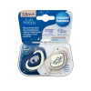 Canpol babies Set symetrických silikónových cumlíkov Light touch 18m+ SLEEPY KOALA mordý