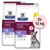 Hill's Prescription Diet i/d Low Fat Starostlivosť o zažívanie granule pre psov 2 x 12 kg