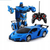 Auto robot 2v1 R/C LEANToys transformácia modrá