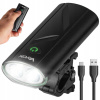 Predná cyklistická baterka LED USB-C rukoväť 5 režimov 260lm IPX6 VAYOX