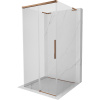 Mexen Rox-3SL, 3-stenný posuvný sprchový kút 110 x 110 cm, 8mm číre sklo, ružové zlato profil, 8C2L-110-110-60-00-3S