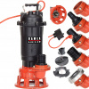 DAMEX 1500 W ponorné čerpadlo 24 000 l/h (PX5000 ČERPADLO NA ZNEČISTENÚ ČISTÚ VODU Septik drvič 100% LIATINA MEĎ)