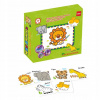 Mac Toys Vyfarbovacie puzzle Zvieratká 6 obrázkov
