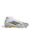 adidas F50 League Mens Firm Ground Football Boots White/Blk/Gold 7 (40.7)