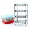 Regál PH 4 koše 36,5x26,5x70cm kolieska - mix variantov či farieb