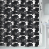 Spirella sprchový závěs PATCHWORK, motiv urban, černý, 180 x 200 cm, polyester (10.20613)