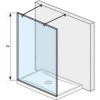 Jika Pure - Sklenená stena pevná 120 cm na sprchovú vaničku 120 cmx80 cm a 120 cmx90 cm, s úpravou Jika Perla Glass, 1200 mm x 2000 mm x 2000 mm H2674200026681