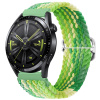 BStrap Elastic Nylon remienok na Huawei Watch GT/GT2 46mm, lime SSG025C1012