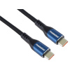 PremiumCord USB-C kabel ( USB 3.2 GEN 2x2, 5A, 100W, 20Gbit/s ) 2m, bavlněný oplet ku31cry2