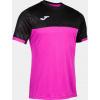 Športové tričko JOMA Montreal Fluor Pink-Black|XL