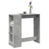 Barový stôl s policami betónový 101x40x103,5cm kompozitné drevo-ForU-854367