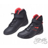LS2 KOŽENÉ TOPÁNKY MOTOCYKLOVÉ TENISKY GARRA MAN BLACK RED 45