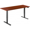 Výškovo nastaviteľný stôl AlzaErgo Table ET1 NewGen čierny + doska TTE-03 160x80cm lamino gaštan (BUN)