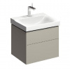 Geberit Xeno 2 - Skrinka pod umývadlo 60 cm, zásuvka s LED svietidlom, sivobéžová 500.506.00.1