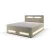 Čalúnená posteľ boxspring MINOR + vrchný matrac - monolith 02 / 140x200
