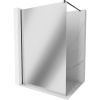 Mexen Kioto sprchová stena 70 x 200 cm, zrkadlo 8 mm, čierna - 800-070-101-70-50