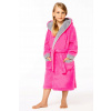 Pyžamo, župán - Bat kúpeľňa mm veľkosť 134 ružová, striebro (Dievčenský oblek pre spiace pyžamy 110-116)