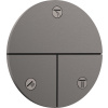 Hansgrohe ShowerSelect Comfort S - Ventil pod omietku pre 3 spotrebiče, kartáčovaný čierny chróm 15558340