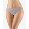 GINA Dámske bezšvové nohavičky s úzkym bokom Eco Bamboo | 00037P - šedohnědá, M/L