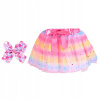 Fancy Girl Tutu sa oblieka jednorožec s (3 ks. Tutu sukňa a kvetinová čelenka)