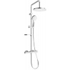 Mexen KX05 sprchový set termostatickou batériou, chróm / biela - 771500591-00